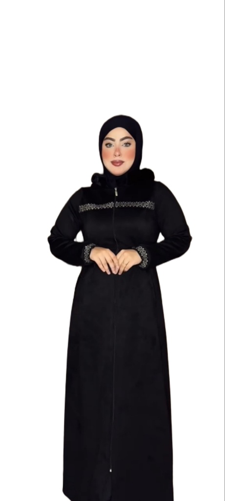 W240810201 فستان طويل كم طويل