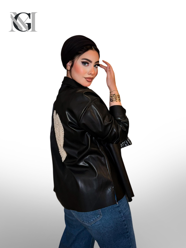 W240950132 شميز جلد قصير