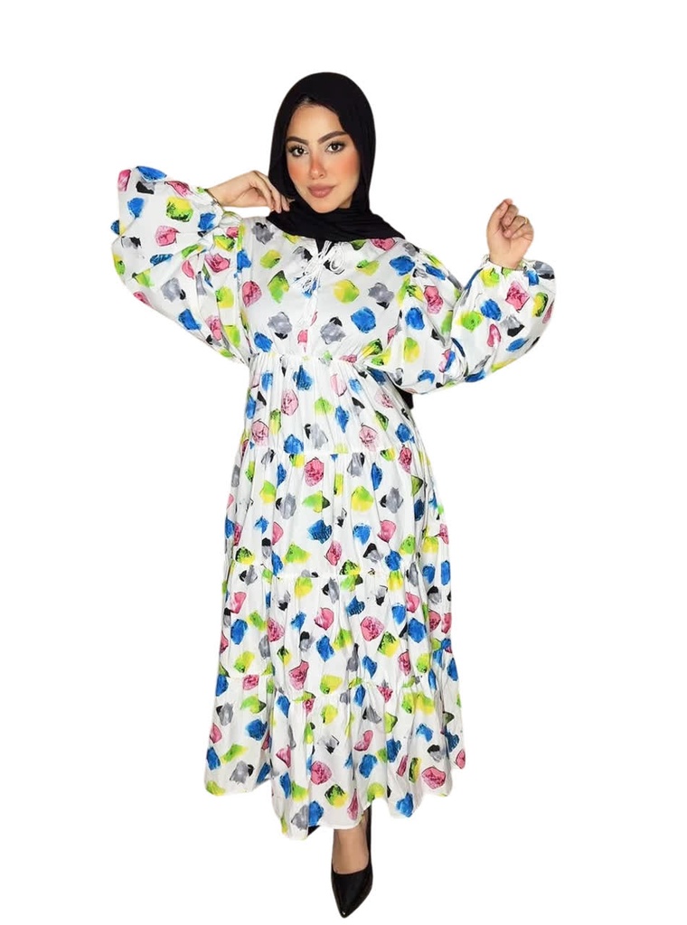 S24111047/4 فستان طويل كم طويل