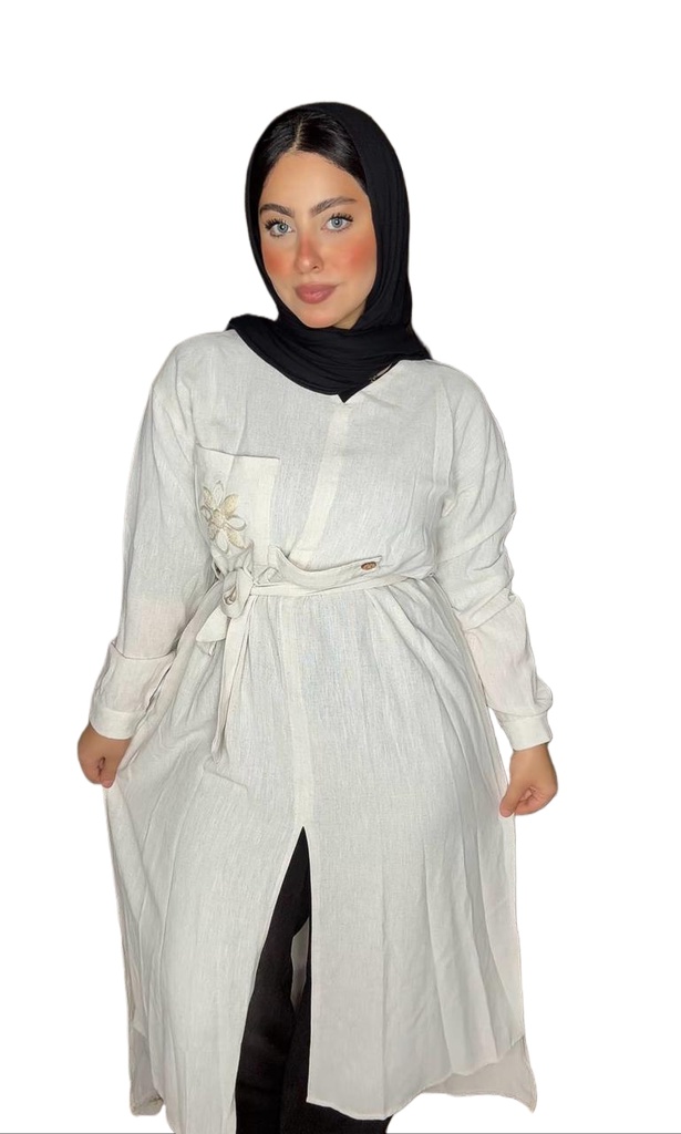 S25011147 فستان كم طويل