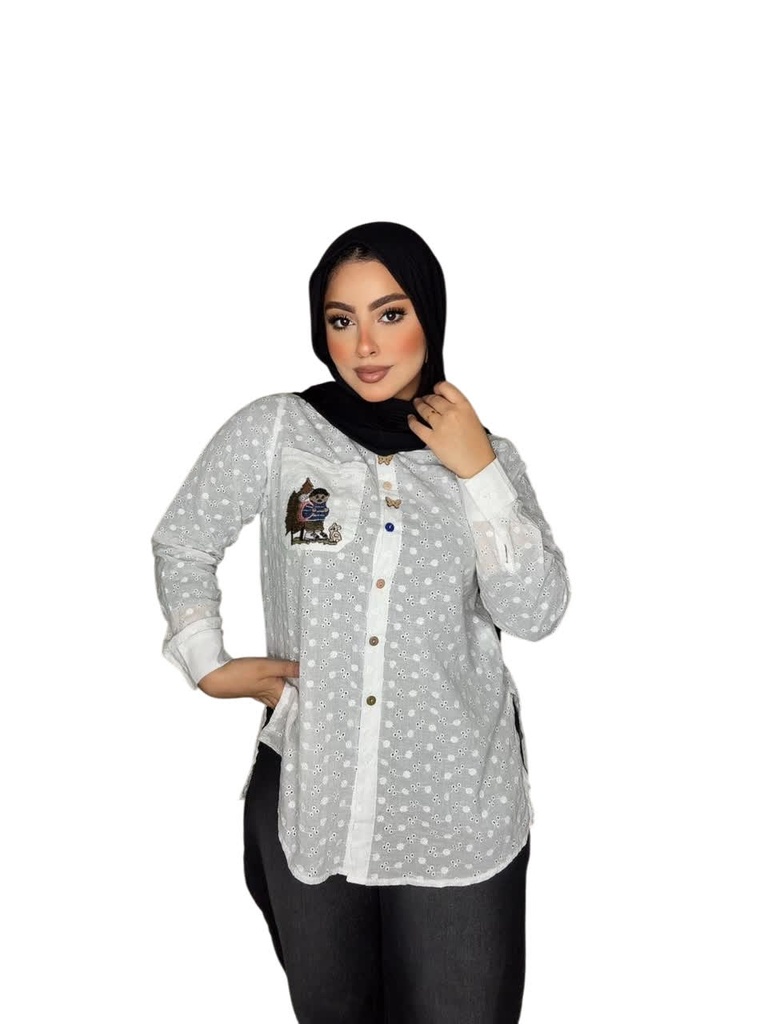 S241250150 شميز طويل كم طويل