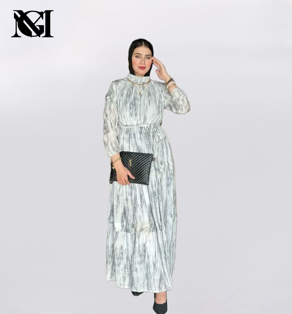 S250110217 فستان طويل كم طويل