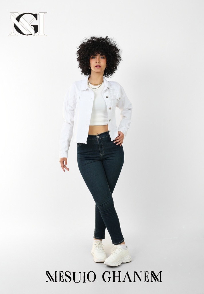 S25012705 جاكت جينز قصير