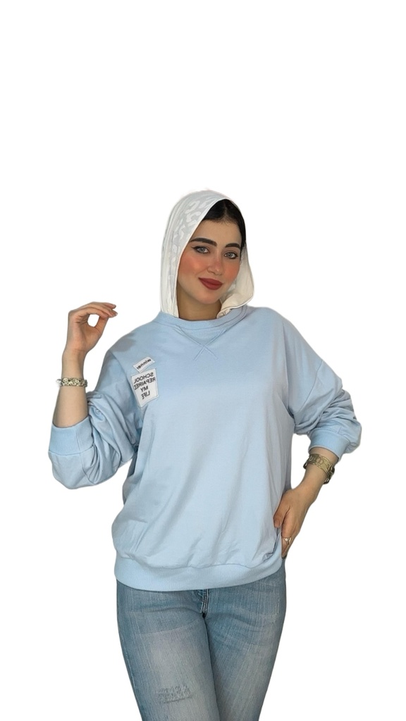 S23086086/2 سويت شيرت بيزك قصير