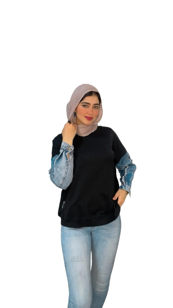 S250160127 سويت شيرت بيزك قصير