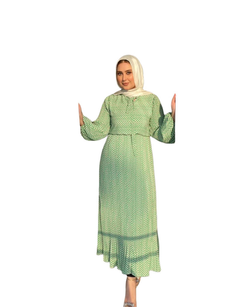 S231010168 فستان طويل كم طويل