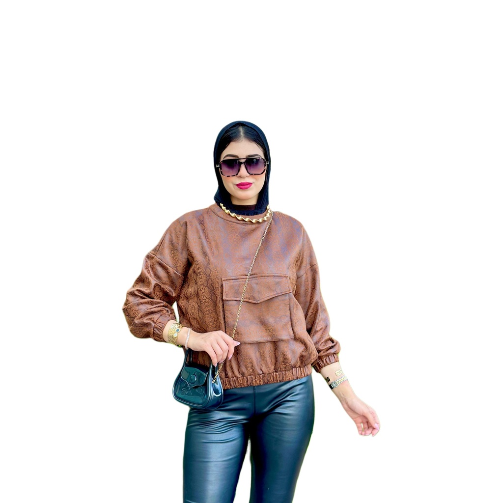 W240960117 سويت شيرت بيزك قصير