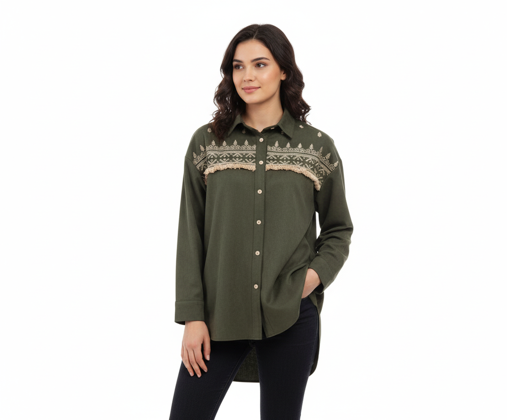 W240950123 شميز طويل كم طويل