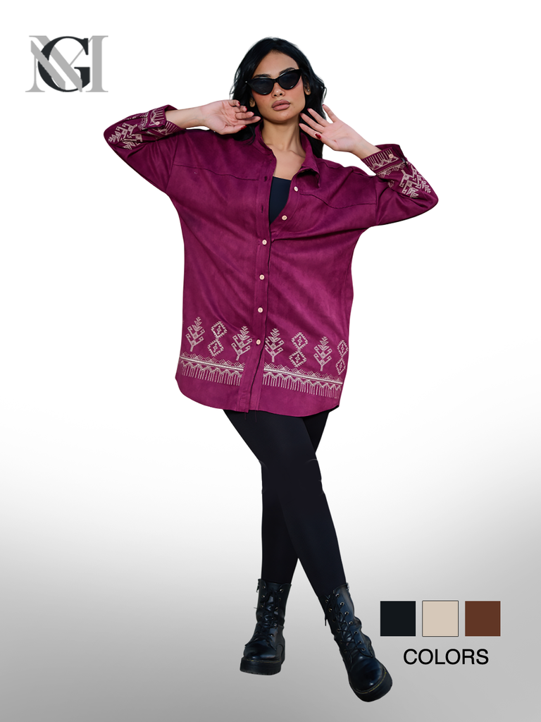 W240950120 شميز طويل كم طويل