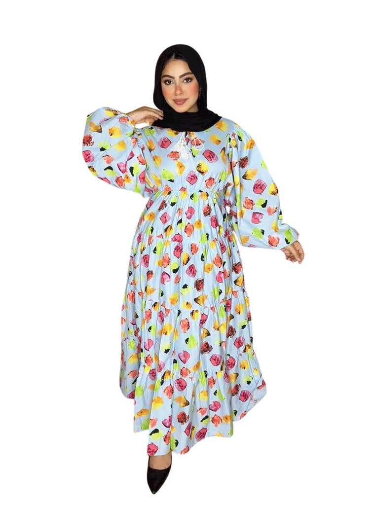 S24111047/4 فستان طويل كم طويل